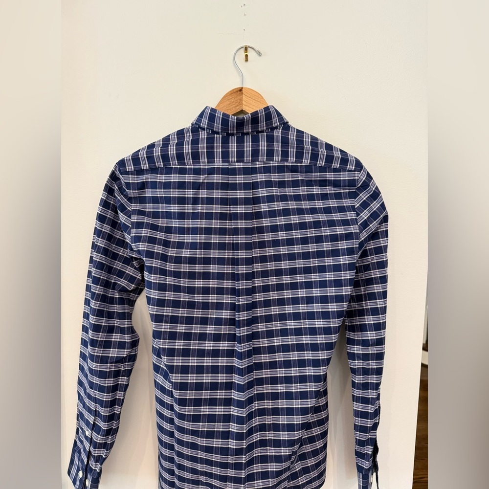Brooks Brothers Men's Blue Checkered Shirt - Picture 4 of 6